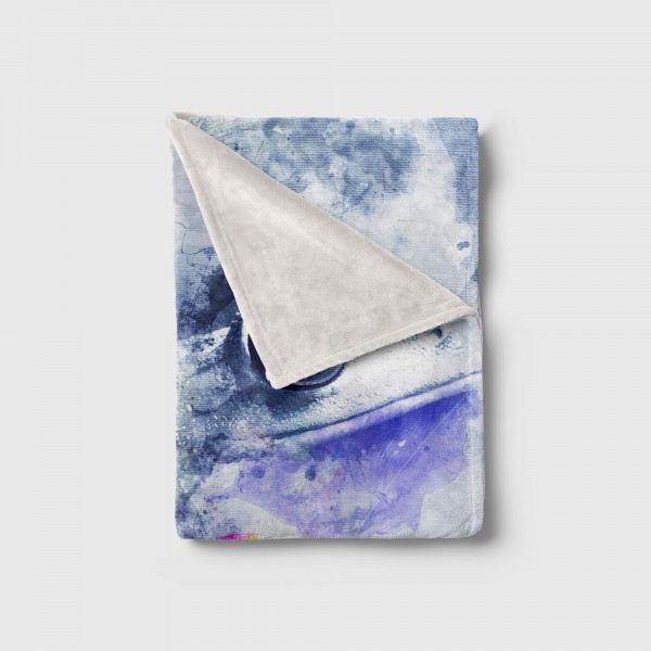 Paul Sinus Art Handtuch Strandhandtuch Saunatuch Kuscheldecke SplashArt Tier Serie Kunstvoll Frog II Mot Kostenloser Versand