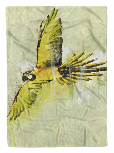 Paul Sinus Art Handtuch Strandhandtuch Saunatuch Kuscheldecke SplashArt Tier Serie Kunstvoll Fly Motiv