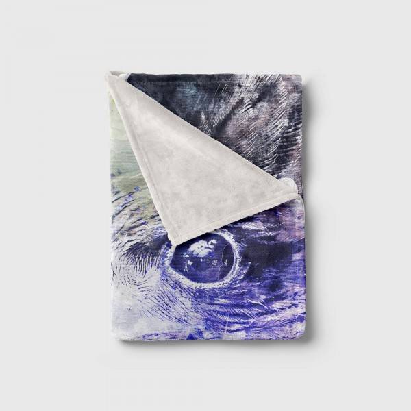 Paul Sinus Art Handtuch Strandhandtuch Saunatuch Kuscheldecke SplashArt Tier Serie Kunstvoll Falcon Moti Fabrikpreis