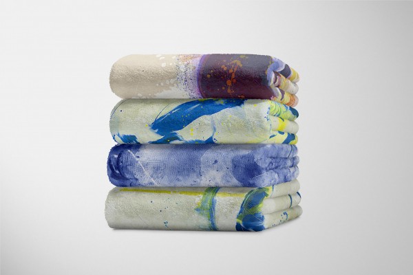 Paul Sinus Art Handtuch Strandhandtuch Saunatuch Kuscheldecke SplashArt Tier Serie Kunstvoll Eule II Mot Rabatt