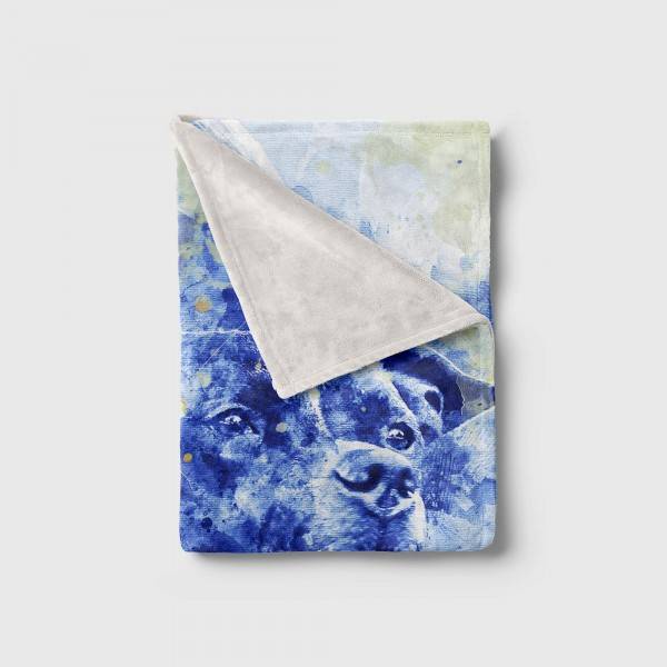 Paul Sinus Art Handtuch Strandhandtuch Saunatuch Kuscheldecke SplashArt Tier Serie Kunstvoll Dog II Moti Flash Sale