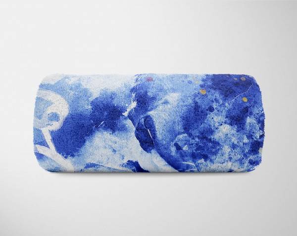 Paul Sinus Art Handtuch Strandhandtuch Saunatuch Kuscheldecke SplashArt Tier Serie Kunstvoll Dog II Moti Flash Sale