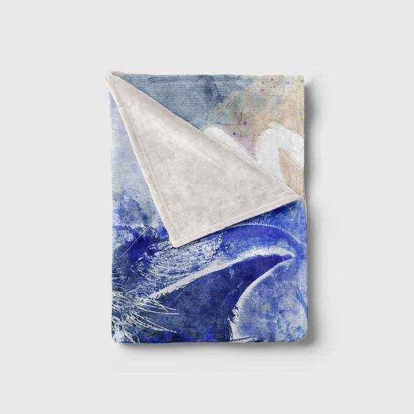 Paul Sinus Art Handtuch Strandhandtuch Saunatuch Kuscheldecke SplashArt Tier Serie Kunstvoll Crow Motiv Online Shopping