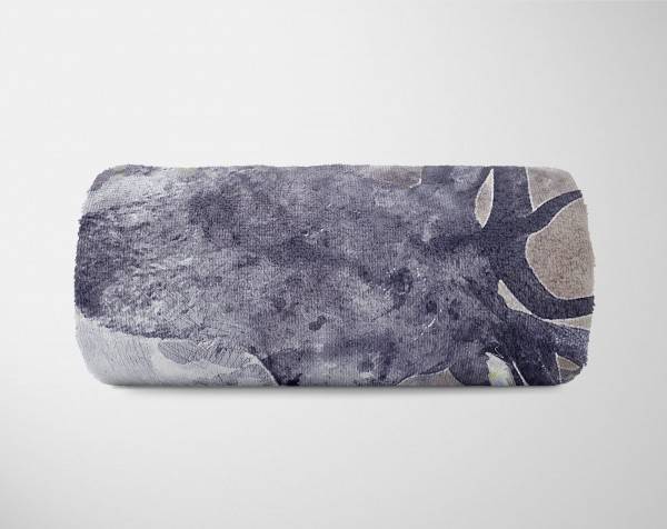 Paul Sinus Art Handtuch Strandhandtuch Saunatuch Kuscheldecke SplashArt Tier Serie Kunstvoll Deer Motiv Exklusivangebot