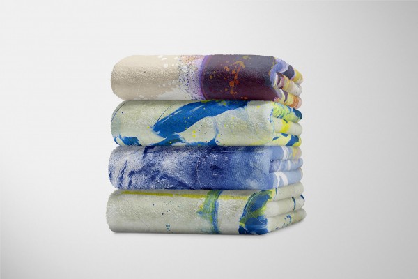 Paul Sinus Art Handtuch Strandhandtuch Saunatuch Kuscheldecke SplashArt Tier Serie Kunstvoll Cat III Mot Black Friday