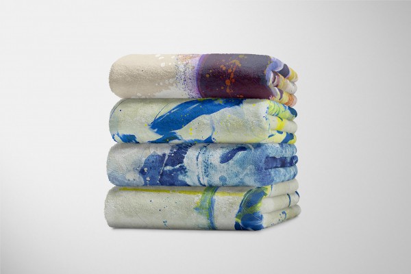 Paul Sinus Art Handtuch Strandhandtuch Saunatuch Kuscheldecke SplashArt Tier Serie Kunstvoll Bull Motiv Weihnachtsangebot