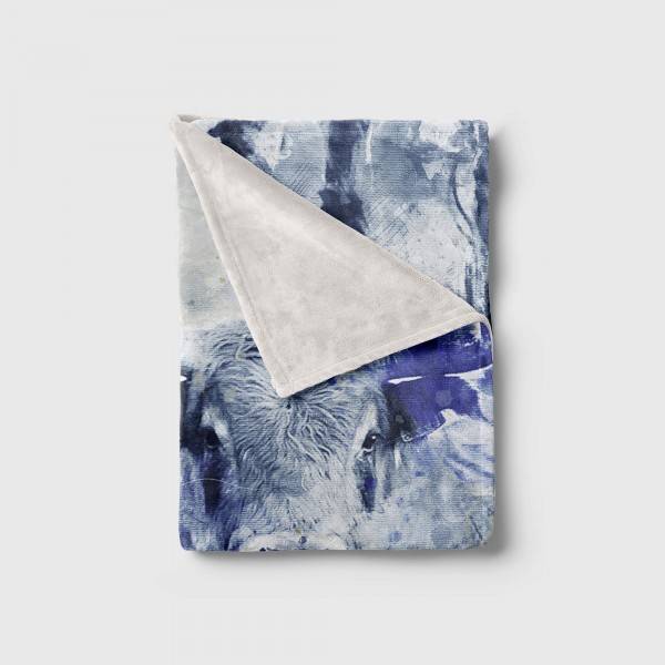 Paul Sinus Art Handtuch Strandhandtuch Saunatuch Kuscheldecke SplashArt Tier Serie Kunstvoll Bull II Mot Osterangebot