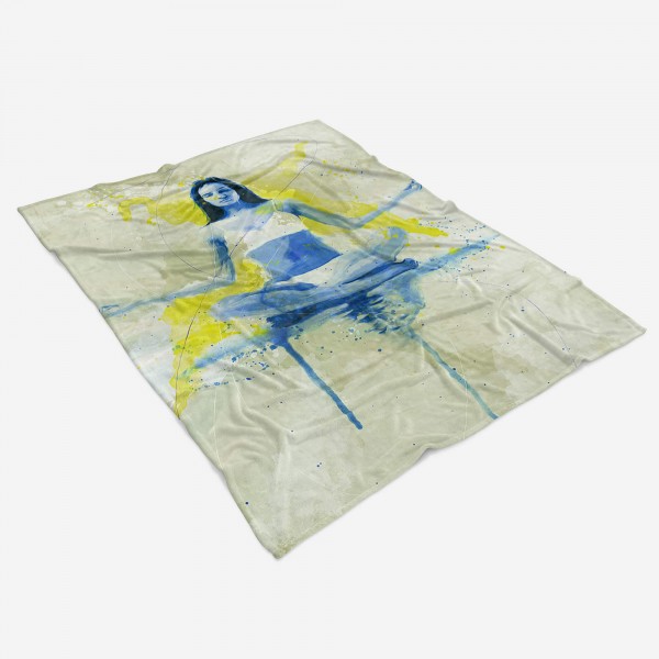 Paul Sinus Art SplashArt Sport Handtuch Strandhandtuch Saunatuch Kuscheldecke Kunstvoll Yoga Sporthandtu Top Angebot