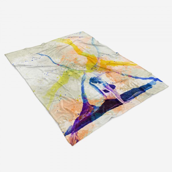 Paul Sinus Art SplashArt Sport Handtuch Strandhandtuch Saunatuch Kuscheldecke Kunstvoll Yoga II Sporthan Online Outlet