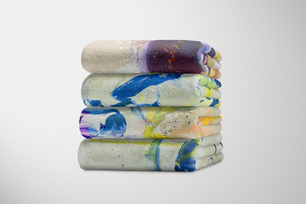 Paul Sinus Art SplashArt Sport Handtuch Strandhandtuch Saunatuch Kuscheldecke Kunstvoll Yoga II Sporthan Online Outlet