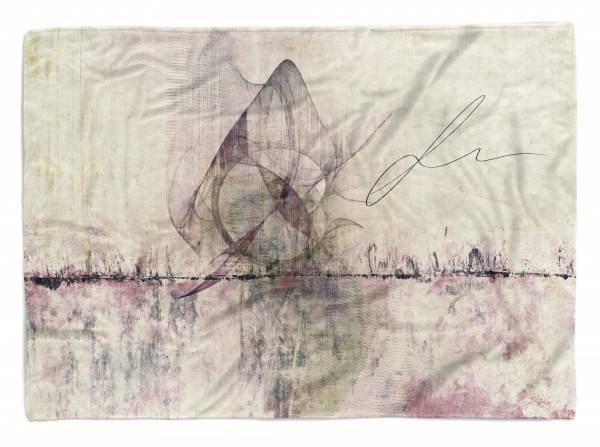 Paul Sinus Art Enigma Handtuch Strandhandtuch Saunatuch Kuscheldecke mit abstrakten Motiv