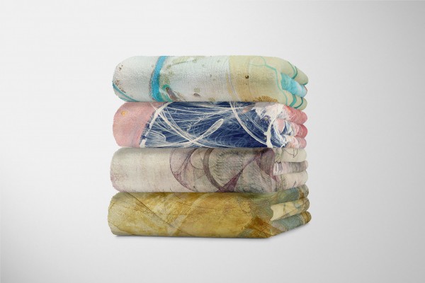 Paul Sinus Art Enigma Handtuch Strandhandtuch Saunatuch Kuscheldecke mit abstrakten Motiv Große Rabatte