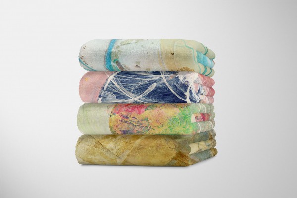 Paul Sinus Art Enigma Handtuch Strandhandtuch Saunatuch Kuscheldecke mit abstrakten Motiv Neuheiten