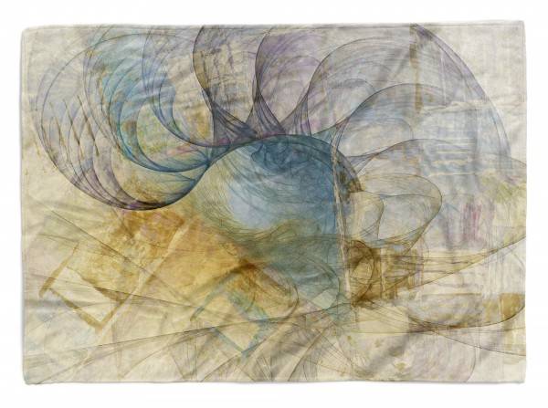 Paul Sinus Art Enigma Handtuch Strandhandtuch Saunatuch Kuscheldecke mit abstrakten Motiv