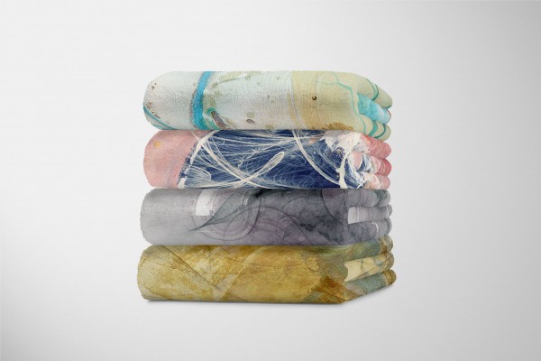 Paul Sinus Art Enigma Handtuch Strandhandtuch Saunatuch Kuscheldecke mit abstrakten Motiv Tiefpreis