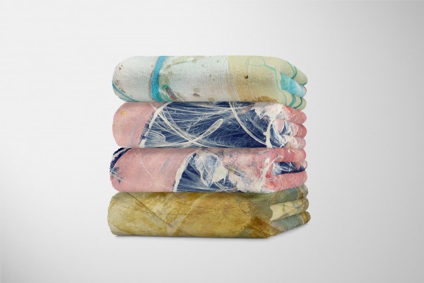 Paul Sinus Art Enigma Handtuch Strandhandtuch Saunatuch Kuscheldecke mit abstrakten Motiv Super Sparpreis