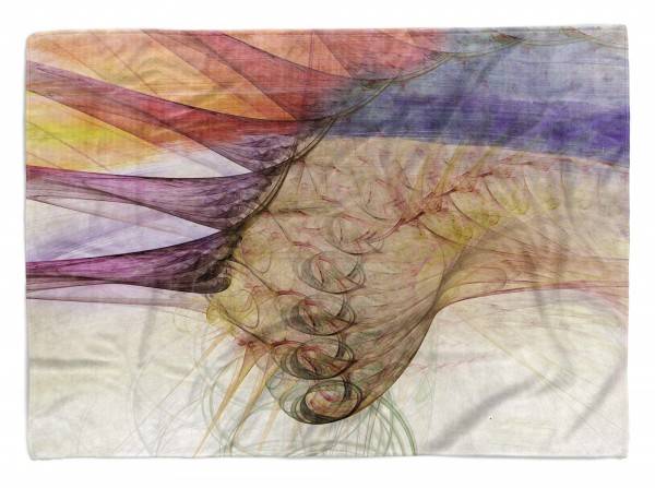 Paul Sinus Art Enigma Handtuch Strandhandtuch Saunatuch Kuscheldecke mit abstrakten Motiv