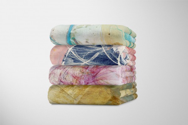 Paul Sinus Art Enigma Handtuch Strandhandtuch Saunatuch Kuscheldecke mit abstrakten Motiv Letzte 3 Tage