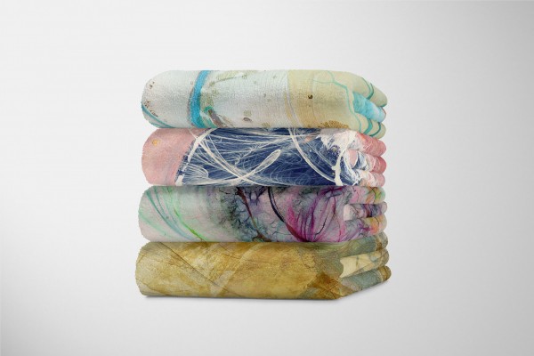 Paul Sinus Art Enigma Handtuch Strandhandtuch Saunatuch Kuscheldecke mit abstrakten Motiv Neueste Stile