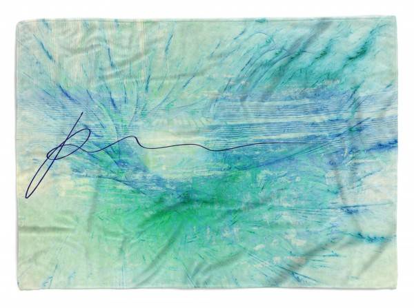 Paul Sinus Art Enigma Handtuch Strandhandtuch Saunatuch Kuscheldecke mit abstrakten Motiv