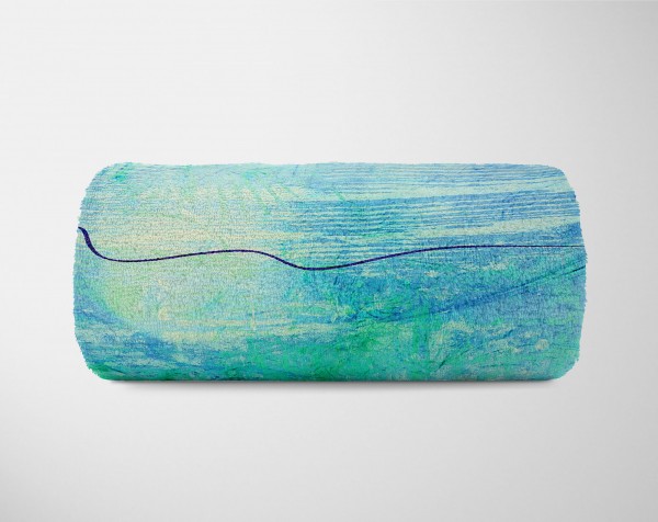 Paul Sinus Art Enigma Handtuch Strandhandtuch Saunatuch Kuscheldecke mit abstrakten Motiv Letzte 2 Tage