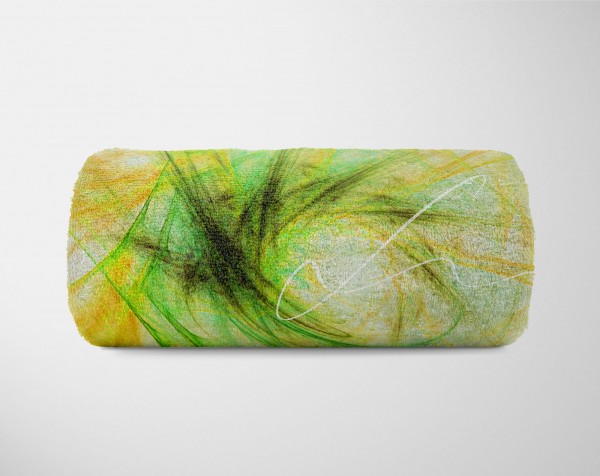Paul Sinus Art Enigma Handtuch Strandhandtuch Saunatuch Kuscheldecke mit abstrakten Motiv Letzter Tag