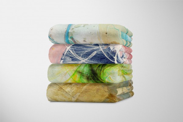 Paul Sinus Art Enigma Handtuch Strandhandtuch Saunatuch Kuscheldecke mit abstrakten Motiv Letzter Tag