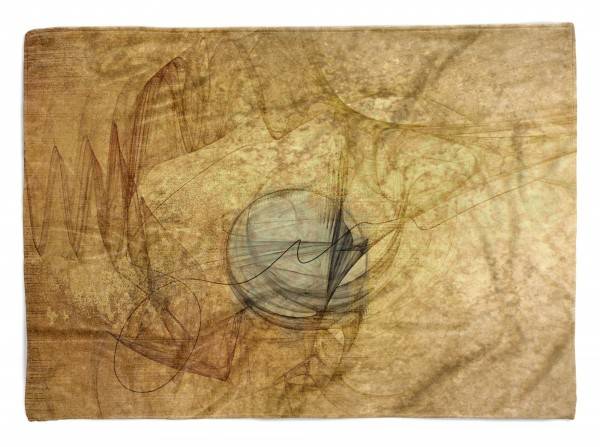 Paul Sinus Art Enigma Handtuch Strandhandtuch Saunatuch Kuscheldecke mit abstrakten Motiv