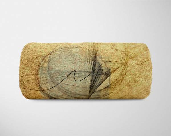 Paul Sinus Art Enigma Handtuch Strandhandtuch Saunatuch Kuscheldecke mit abstrakten Motiv Vierteljährliche Förderung