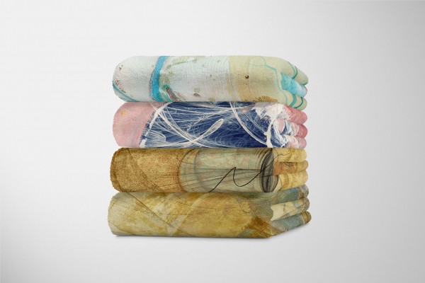 Paul Sinus Art Enigma Handtuch Strandhandtuch Saunatuch Kuscheldecke mit abstrakten Motiv Vierteljährliche Förderung