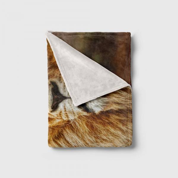 Paul Sinus Art Handtuch Strandhandtuch Saunatuch Kuscheldecke mit Tiermotiv Löwe König der Tie 50% Rabatt mit kostenlosem Versand
