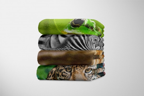 Paul Sinus Art Handtuch Strandhandtuch Saunatuch Kuscheldecke mit Tiermotiv Löwe König der Tie 50% Rabatt mit kostenlosem Versand