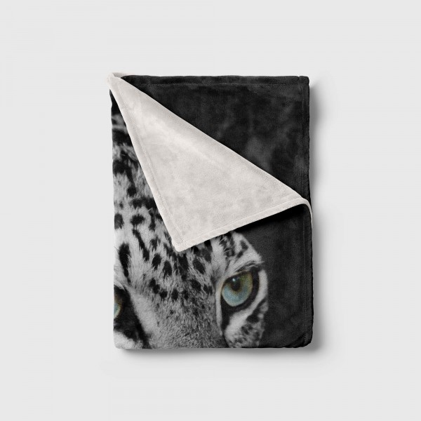 Paul Sinus Art Handtuch Strandhandtuch Saunatuch Kuscheldecke mit Tiermotiv Jaguar Schwarz Wei Kostenloser Versand international