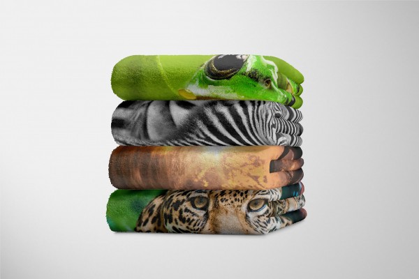 Paul Sinus Art Handtuch Strandhandtuch Saunatuch Kuscheldecke mit Tiermotiv Delfin springt aus Black Friday Preise