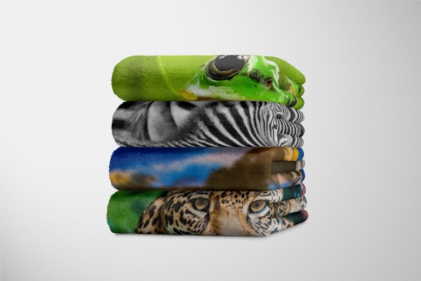 Paul Sinus Art Handtuch Strandhandtuch Saunatuch Kuscheldecke mit Tiermotiv Papagei Exotisch 50% Rabatt für begrenzte Zeit