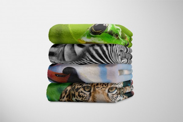 Paul Sinus Art Handtuch Strandhandtuch Saunatuch Kuscheldecke mit Tiermotiv Schwanenpärchen Li Outlet