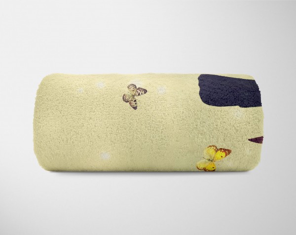 Paul Sinus Art Handtuch Strandhandtuch Saunatuch Kuscheldecke mit Tiermotiv Riesentukan Tukan Auslauf