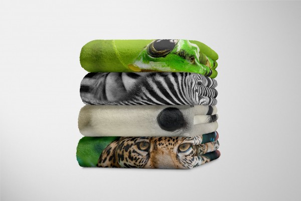Paul Sinus Art Handtuch Strandhandtuch Saunatuch Kuscheldecke mit Tiermotiv Robbenbaby Süß Fla Fabrikverkauf