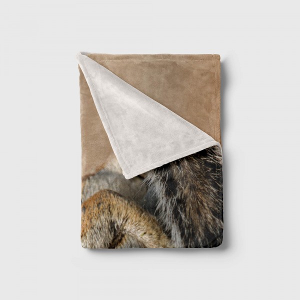 Paul Sinus Art Handtuch Strandhandtuch Saunatuch Kuscheldecke mit Tiermotiv Erdhörnchen Süß Fabrik Onlineshop