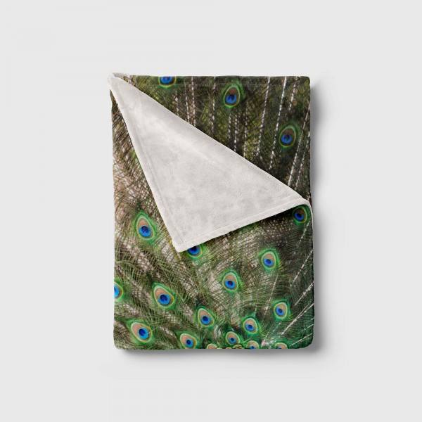 Paul Sinus Art Handtuch Strandhandtuch Saunatuch Kuscheldecke mit Tiermotiv Pfau schönes Feder Rabatt