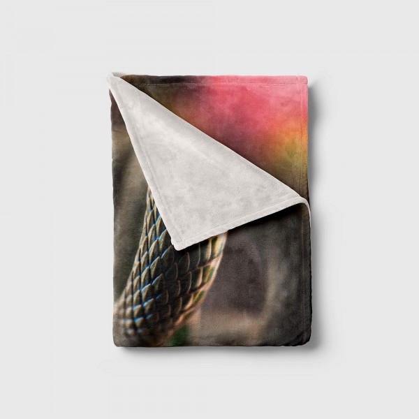 Paul Sinus Art Handtuch Strandhandtuch Saunatuch Kuscheldecke mit Tiermotiv kleine Schlange Günstig kaufen