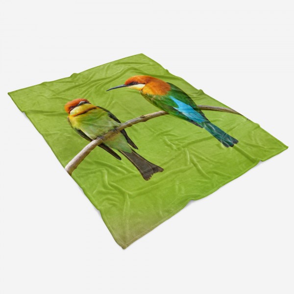 Paul Sinus Art Handtuch Strandhandtuch Saunatuch Kuscheldecke mit Tiermotiv Prachtfinken klein Begrenztes Angebot