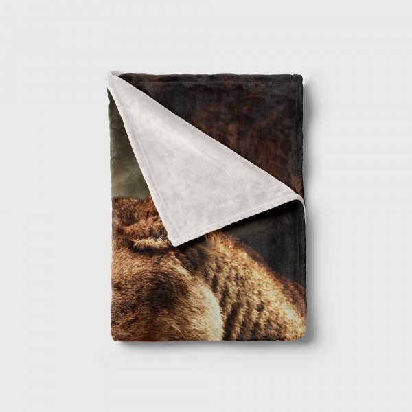 Paul Sinus Art Handtuch Strandhandtuch Saunatuch Kuscheldecke mit Tiermotiv Löwin Wildnis Exklusivangebot