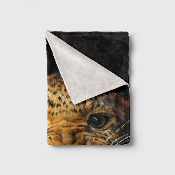 Paul Sinus Art Handtuch Strandhandtuch Saunatuch Kuscheldecke mit Tiermotiv Jaguar Raubkatze Cyber Monday