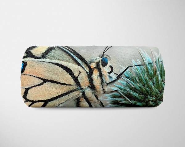 Paul Sinus Art Handtuch Strandhandtuch Saunatuch Kuscheldecke mit Tiermotiv Schmetterling Naha Jubiläumsangebot