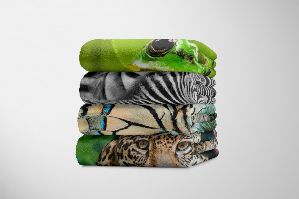 Paul Sinus Art Handtuch Strandhandtuch Saunatuch Kuscheldecke mit Tiermotiv Schmetterling Naha Jubiläumsangebot
