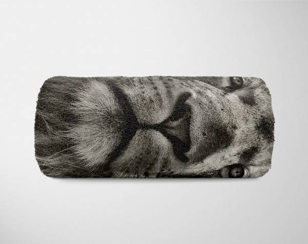 Paul Sinus Art Handtuch Strandhandtuch Saunatuch Kuscheldecke mit Tiermotiv stolzer Löwe Heißer Verkauf