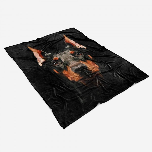 Paul Sinus Art Handtuch Strandhandtuch Saunatuch Kuscheldecke mit Tiermotiv Dobermann Hund Neuheiten