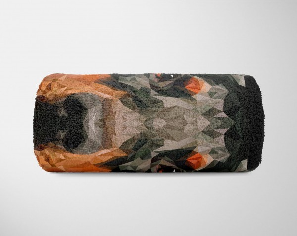 Paul Sinus Art Handtuch Strandhandtuch Saunatuch Kuscheldecke mit Tiermotiv Dobermann Hund Neuheiten