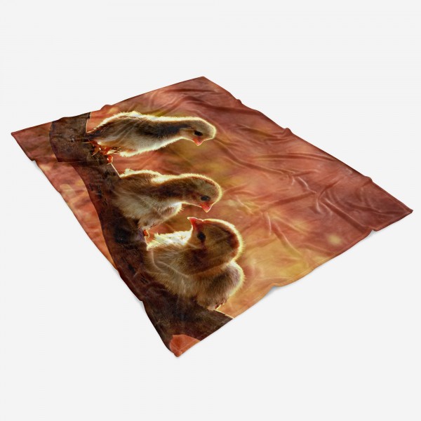 Paul Sinus Art Handtuch Strandhandtuch Saunatuch Kuscheldecke mit Tiermotiv kleine Küken Süß Saisonale Angebote